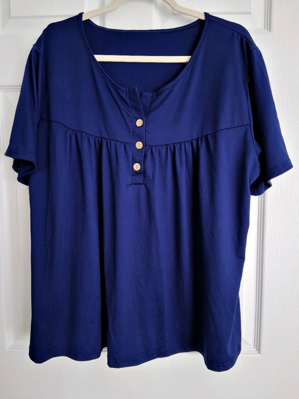 Short Sleeve Top in Blue Size 2XL Like New